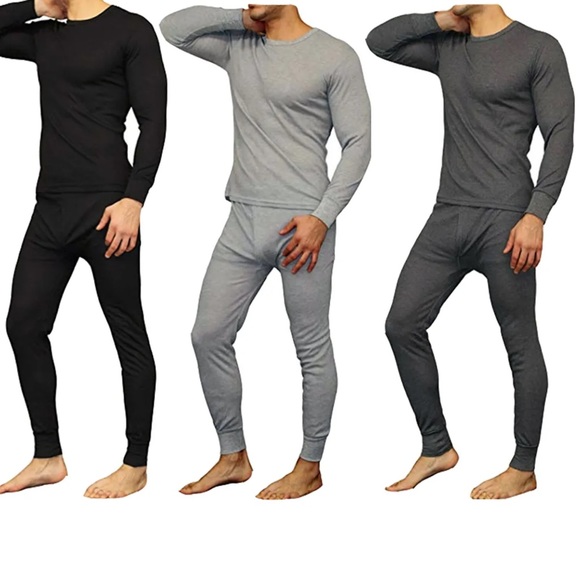 ✨ WARMWEAR Men’s 100% Cotton Thermal Underwear Long Johns Set - Size XXL - Picture 3 of 12